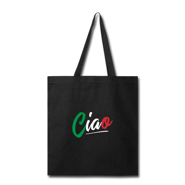 Ciao Cotton Tote Bag - black