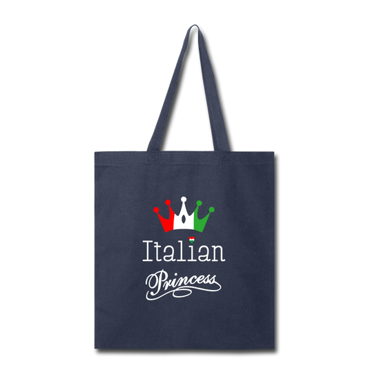 Italian Princes Cotton Tote Bag - navy