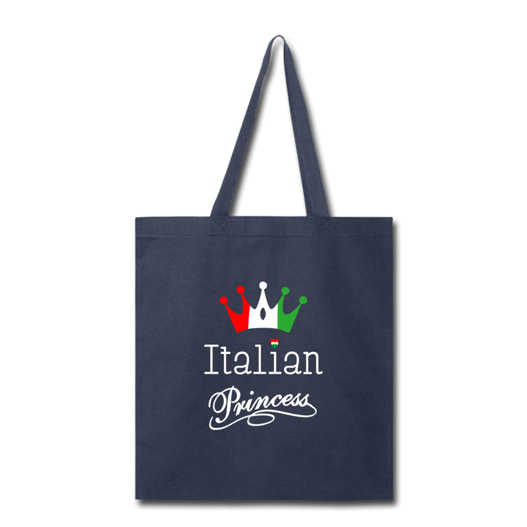 Italian Princes Cotton Tote Bag - navy