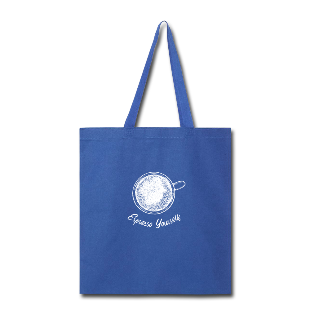Espresso yourself Cotton Tote Bag - royal blue