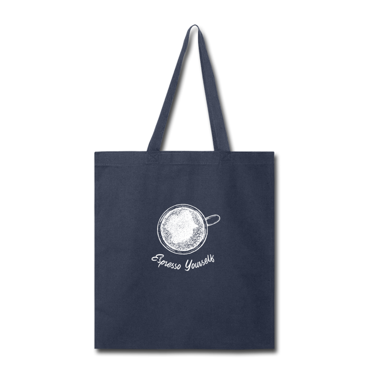 Espresso yourself Cotton Tote Bag - navy