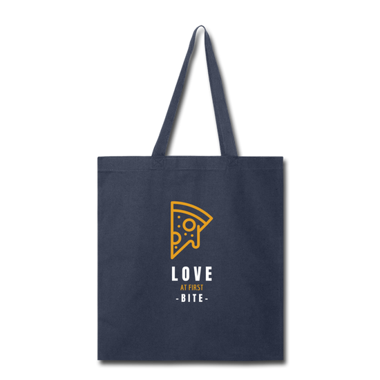 Love at first bite Cotton Tote Bag - navy