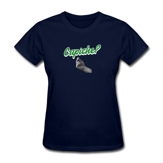 Capiche?  Women's T-Shirt - navy