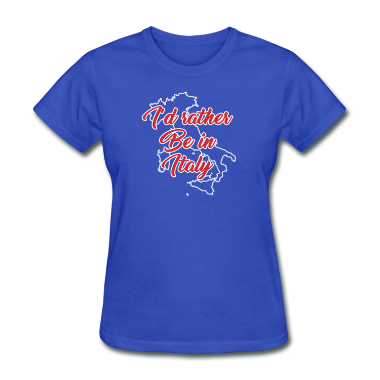 I'd rather be in Italy Women's T-Shirt - royal blue