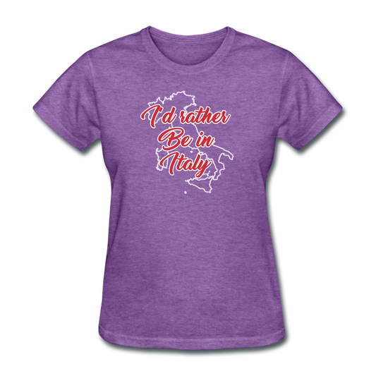 I'd rather be in Italy Women's T-Shirt - purple heather