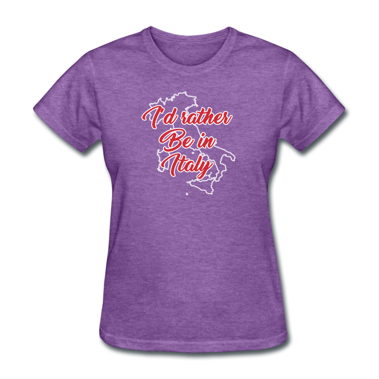 I'd rather be in Italy Women's T-Shirt - purple heather