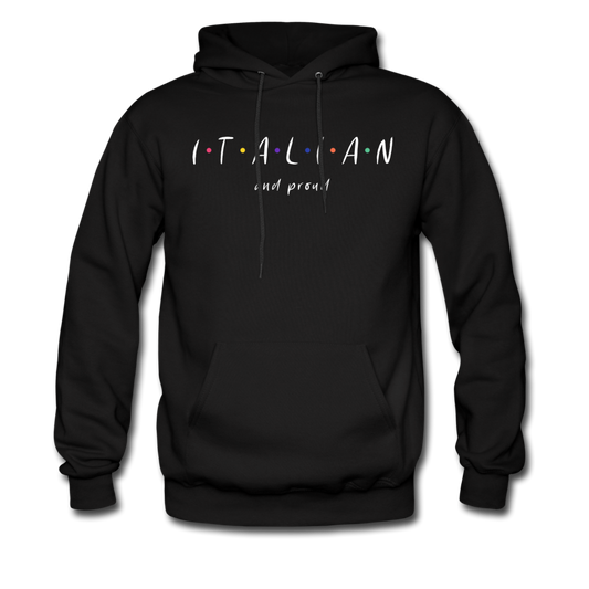 Italian and proud Unisex Hoodie - black