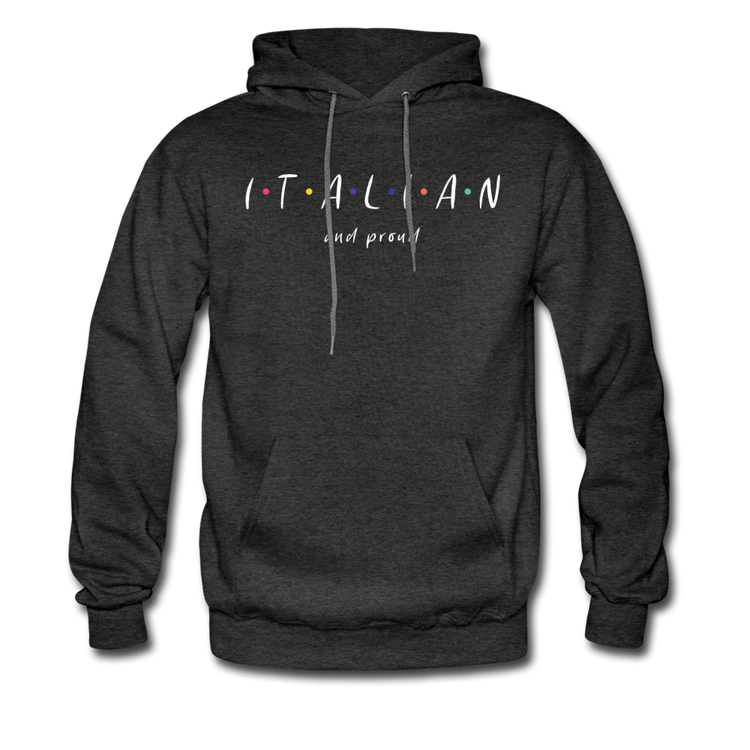 Italian and proud Unisex Hoodie - charcoal gray