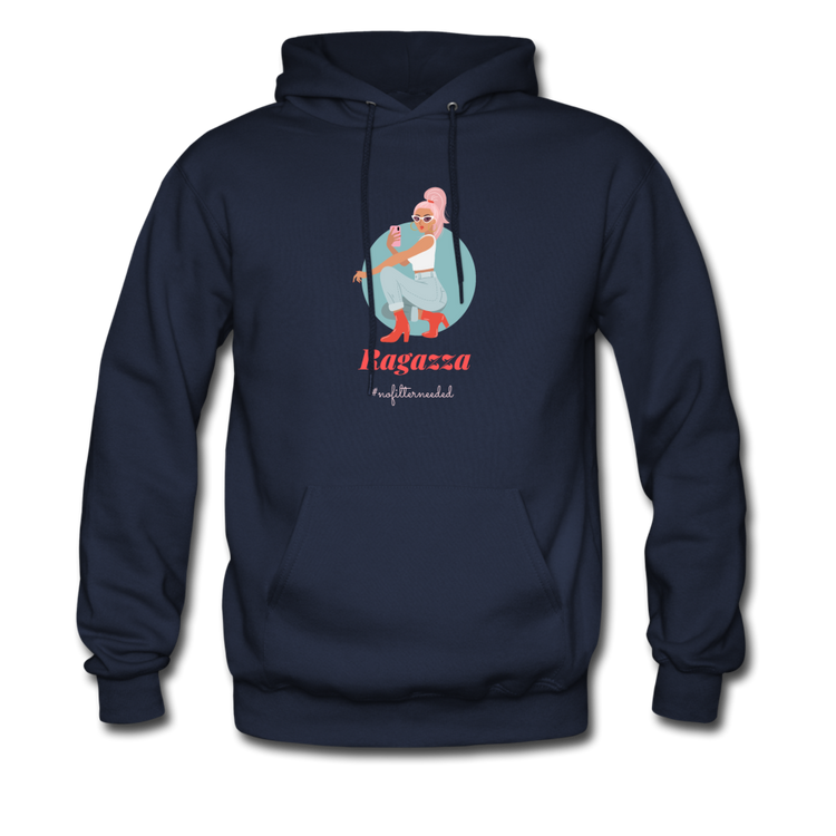 Ragazza, nofilterneeded Unisex Hoodie - navy