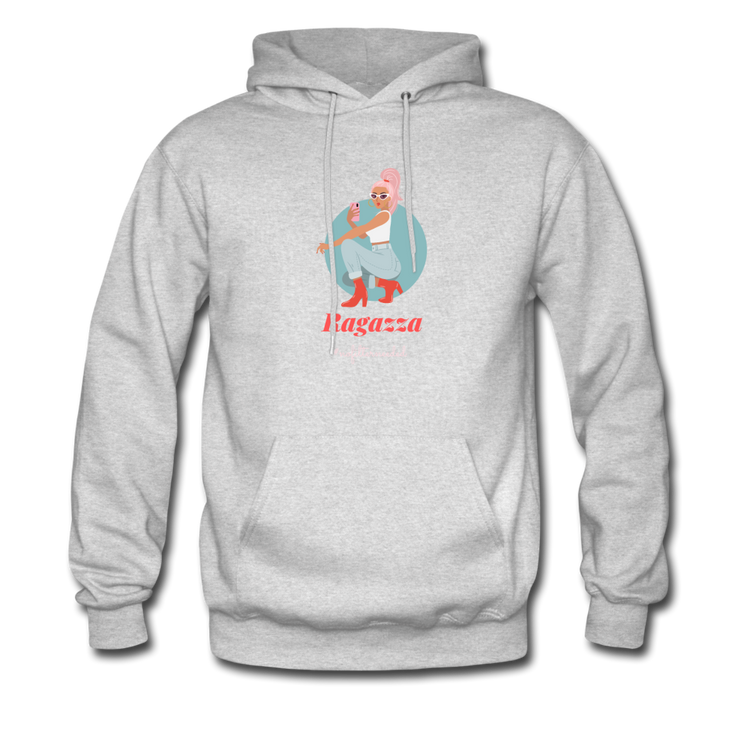 Ragazza, nofilterneeded Unisex Hoodie - ash 