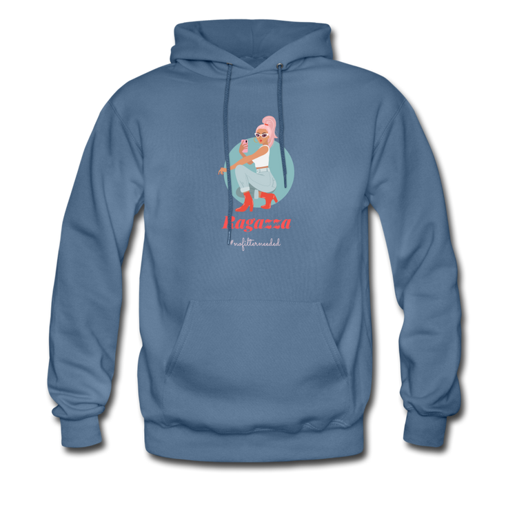 Ragazza, nofilterneeded Unisex Hoodie - denim blue