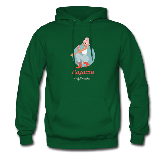 Ragazza, nofilterneeded Unisex Hoodie - forest green