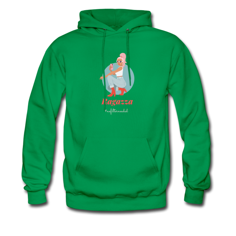 Ragazza, nofilterneeded Unisex Hoodie - kelly green