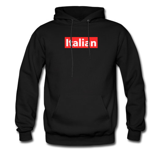 Italian red Unisex Hoodie - black