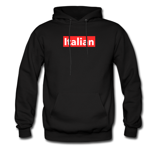 Italian red Unisex Hoodie - black