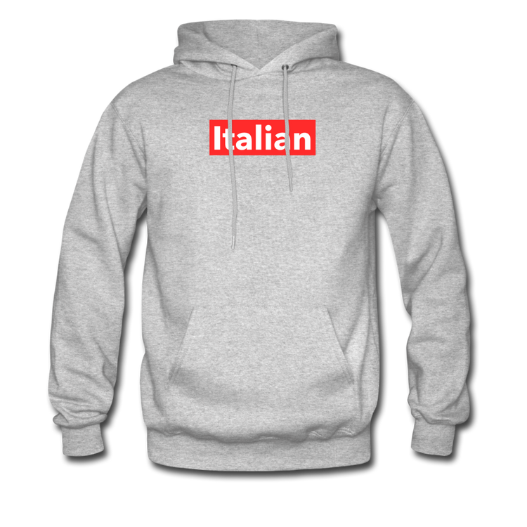 Italian red Unisex Hoodie - heather gray