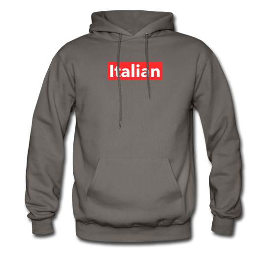 Italian red Unisex Hoodie - asphalt gray