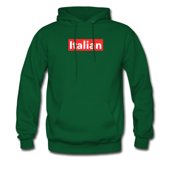 Italian red Unisex Hoodie - forest green