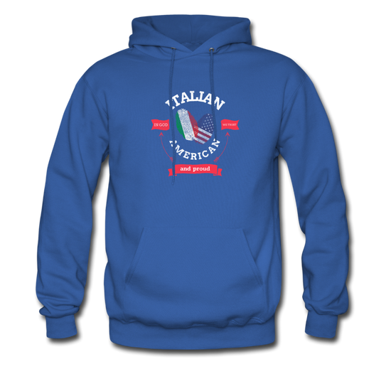 Italian - American and proud Unisex Hoodie - royal blue