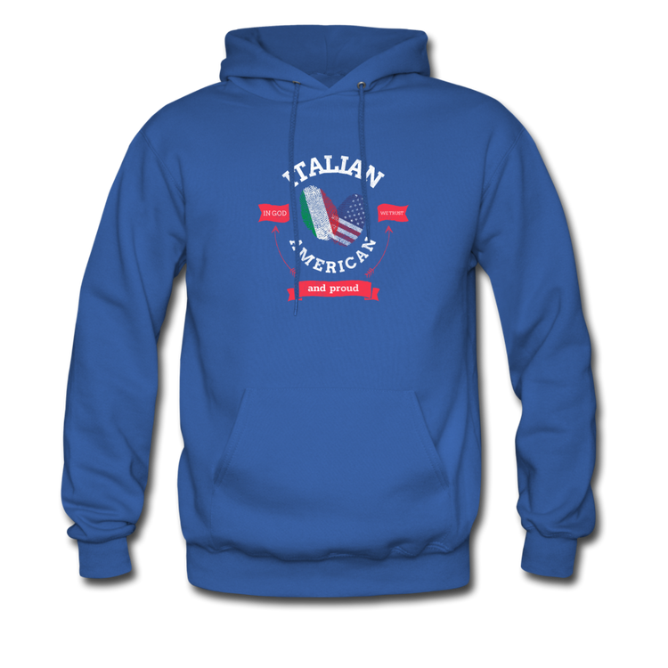 Italian - American and proud Unisex Hoodie - royal blue