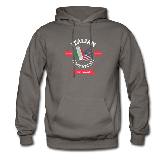 Italian - American and proud Unisex Hoodie - asphalt gray