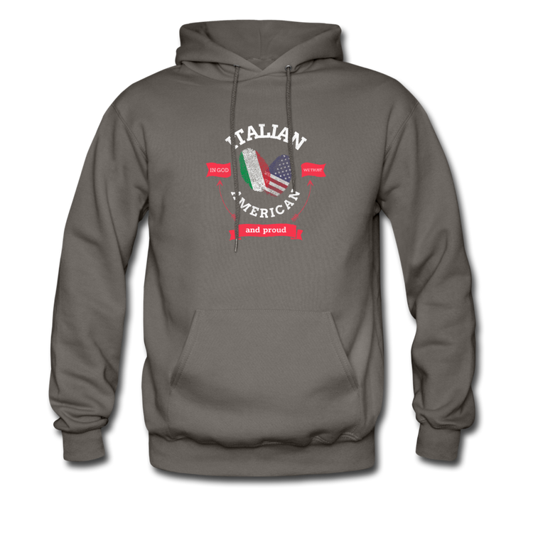 Italian - American and proud Unisex Hoodie - asphalt gray