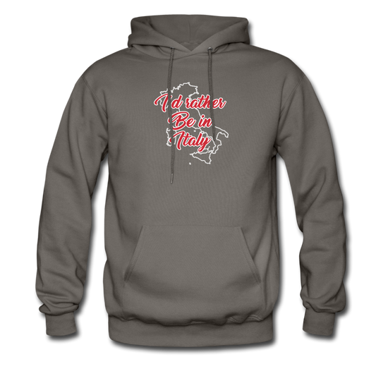 I'd rather be in Italy Unisex Hoodie - asphalt gray