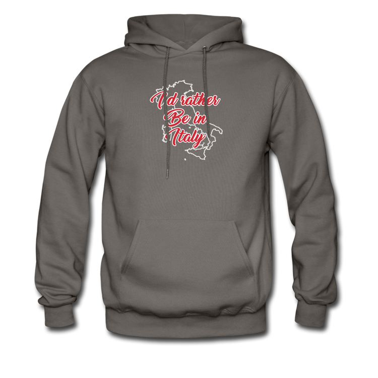 I'd rather be in Italy Unisex Hoodie - asphalt gray