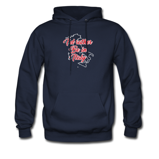 I'd rather be in Italy Unisex Hoodie - navy