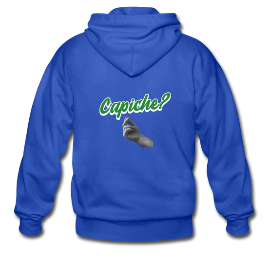 Capiche?  Unisex ZIP Hoodie - royal blue