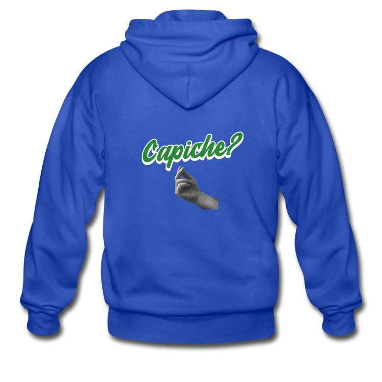 Capiche?  Unisex ZIP Hoodie - royal blue