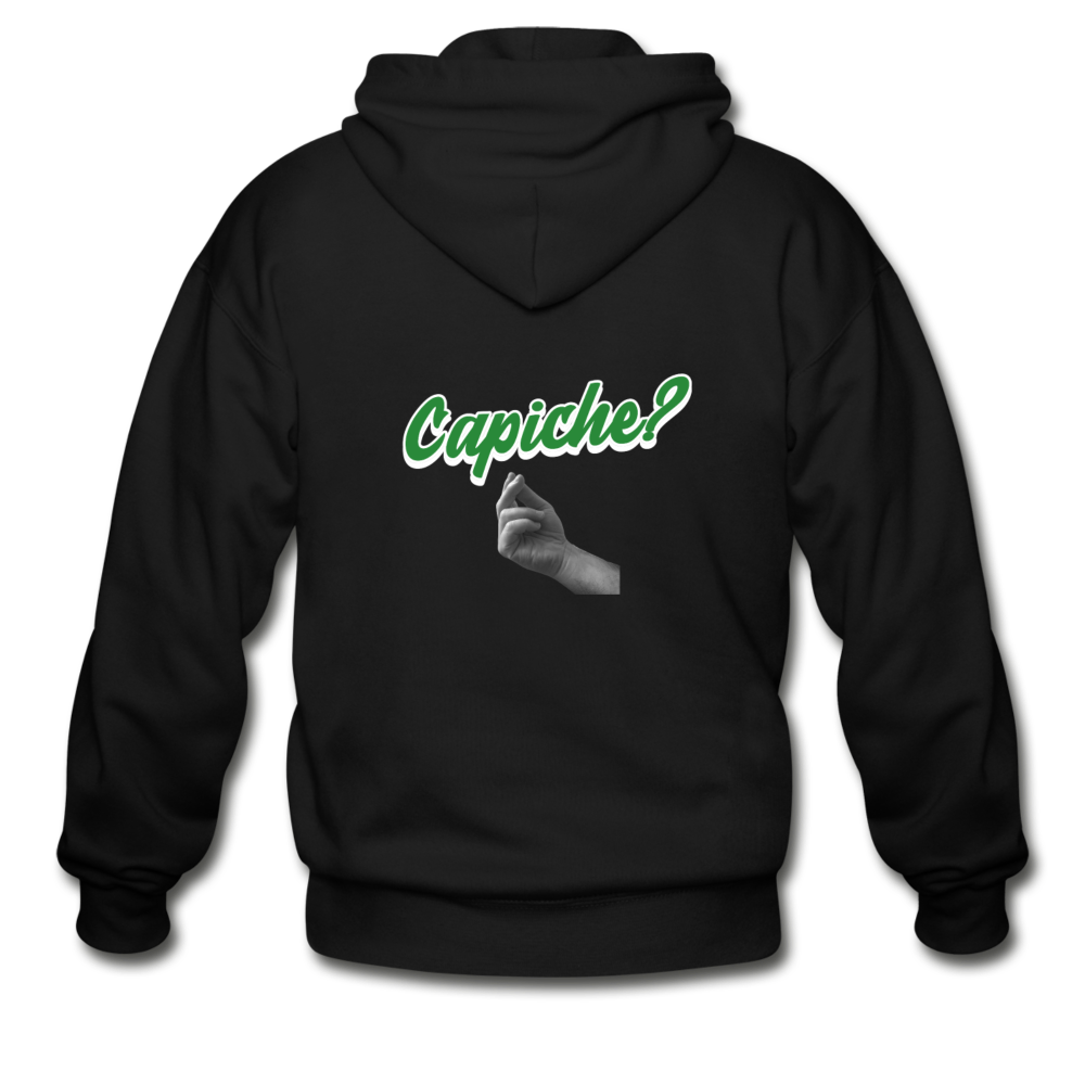 Capiche?  Unisex ZIP Hoodie - black