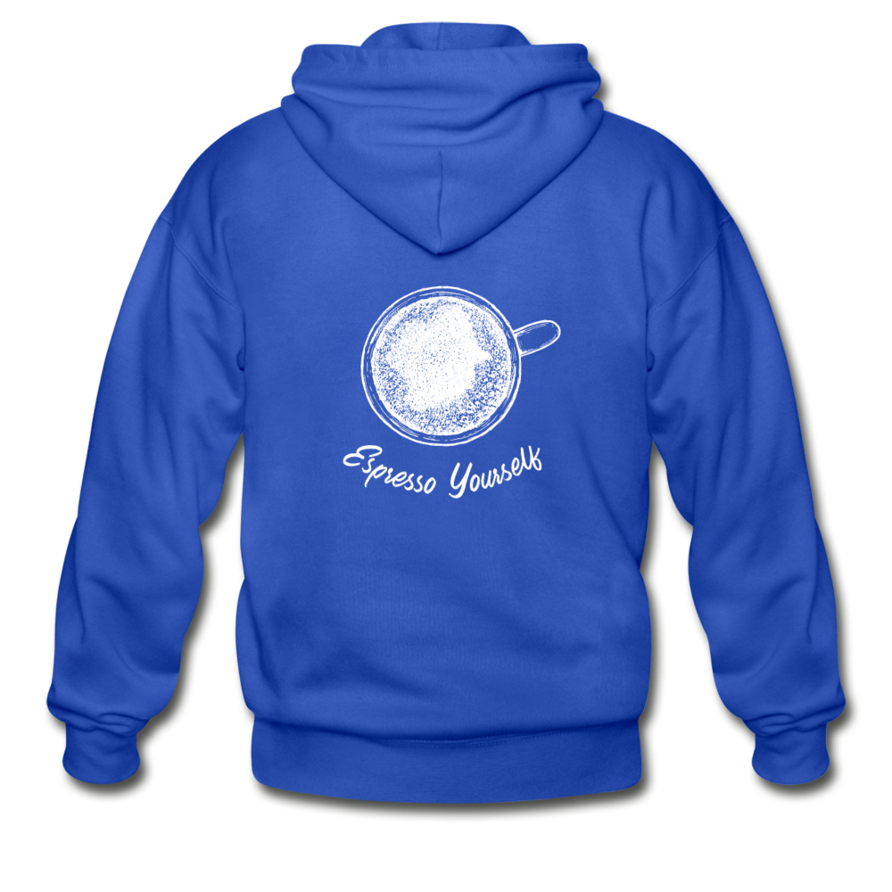 Esspresso yourself Unisex ZIP Hoodie - royal blue