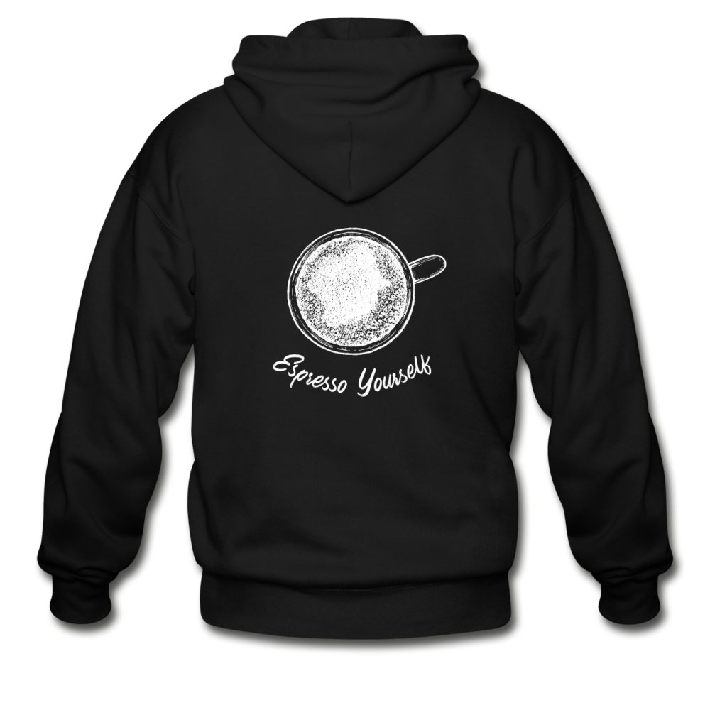 Esspresso yourself Unisex ZIP Hoodie - black