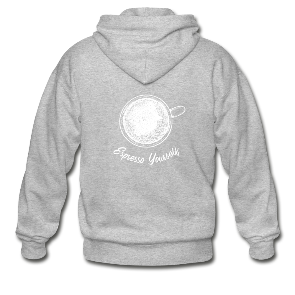 Esspresso yourself Unisex ZIP Hoodie - heather gray