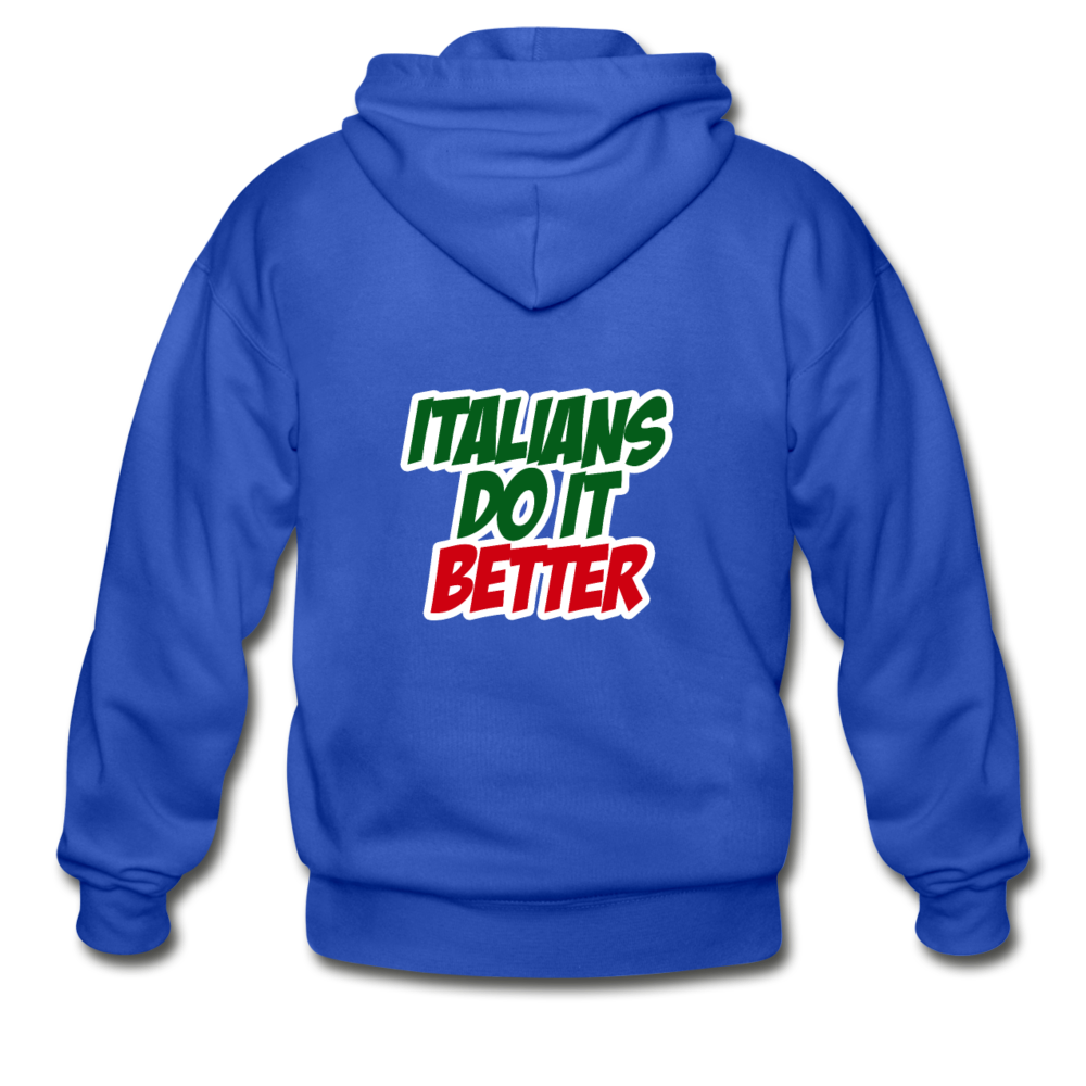 Italians do it better 2 Unisex ZIP Hoodie - royal blue