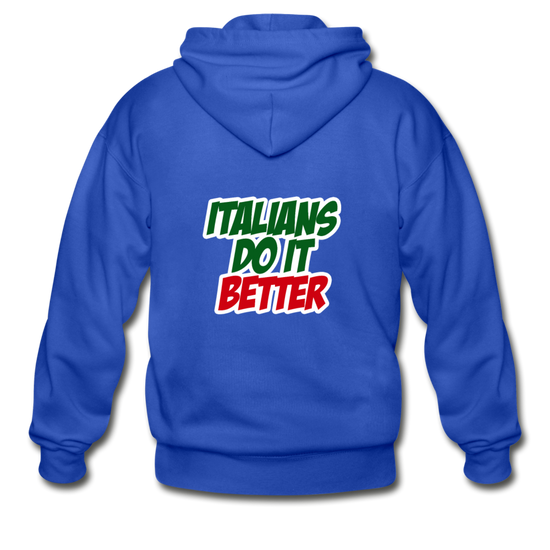 Italians do it better 2 Unisex ZIP Hoodie - royal blue