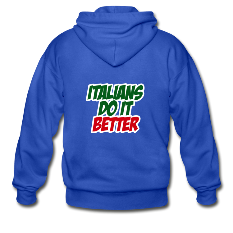 Italians do it better 2 Unisex ZIP Hoodie - royal blue