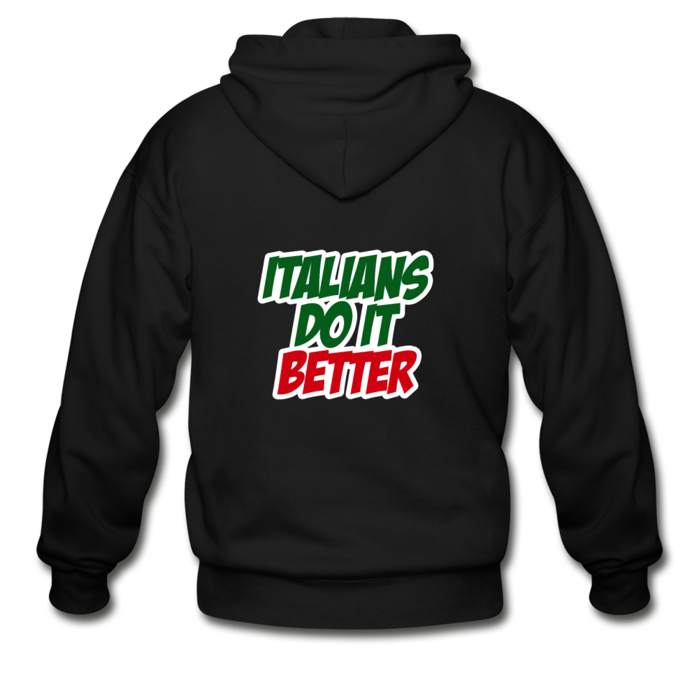 Italians do it better 2 Unisex ZIP Hoodie - black