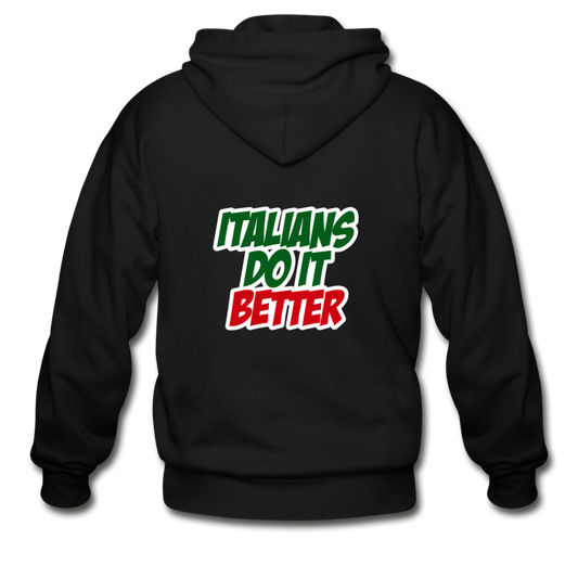 Italians do it better 2 Unisex ZIP Hoodie - black