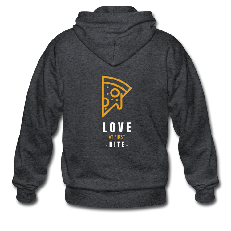 Love at first bite Unisex ZIP Hoodie - deep heather