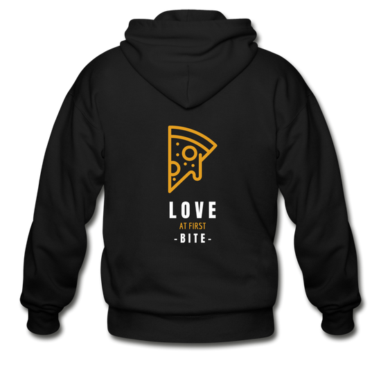 Love at first bite Unisex ZIP Hoodie - black