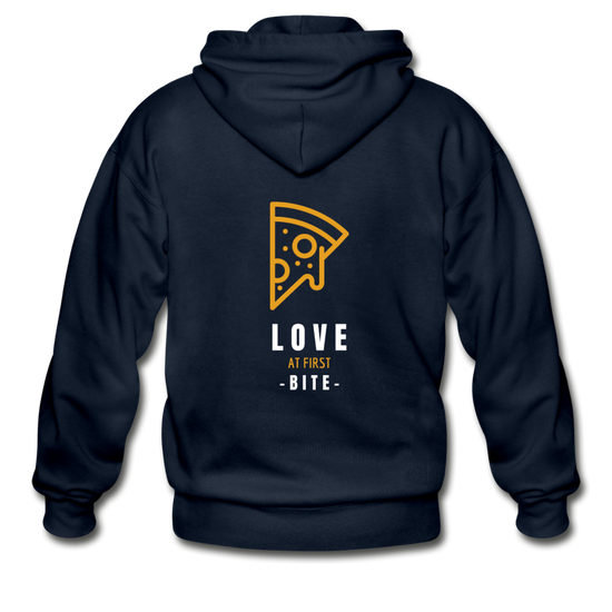 Love at first bite Unisex ZIP Hoodie - navy