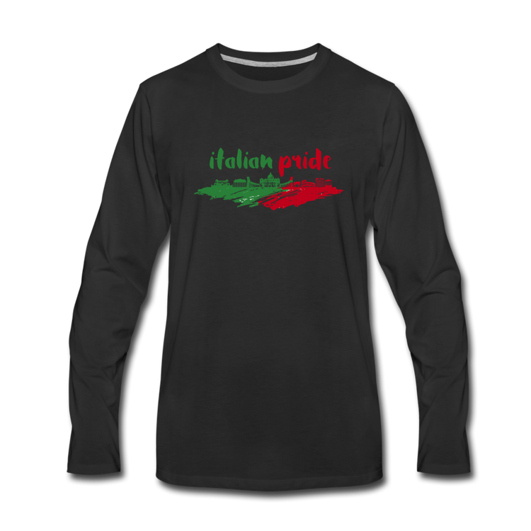 Italian Pride Men's Longsleeve - black