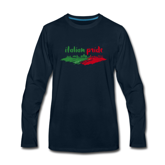 Italian Pride Men's Longsleeve - deep navy