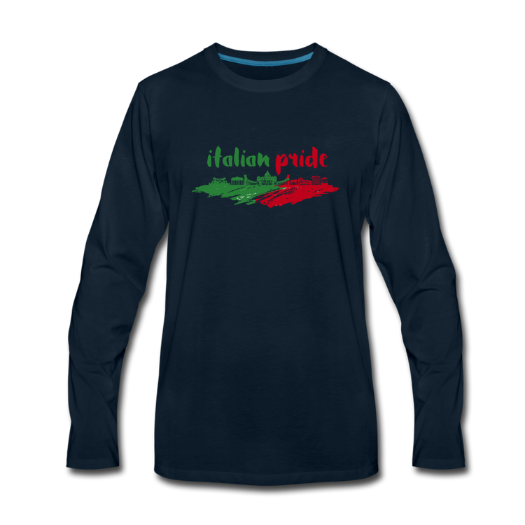 Italian Pride Men's Longsleeve - deep navy