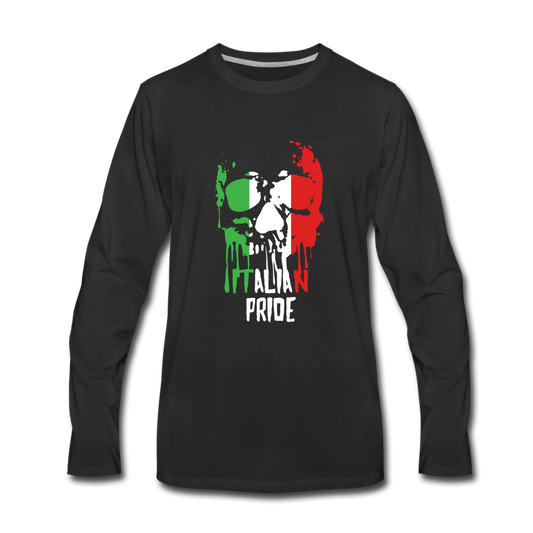 Italian Pride Men's Longsleeve - black