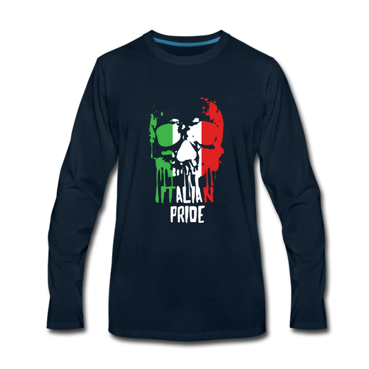 Italian Pride Men's Longsleeve - deep navy