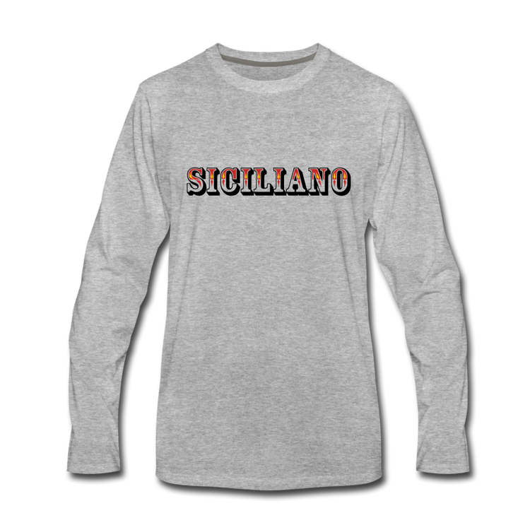 Siciliano Men's Longsleeve - heather gray