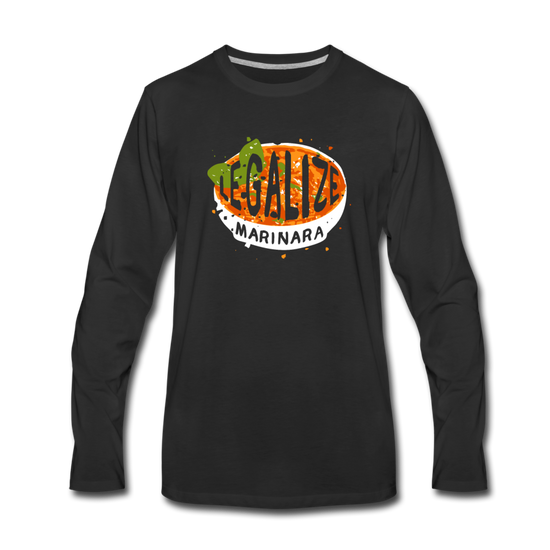 Legalize marinara Italians Men's Longsleeve - black